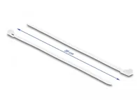 Delock Kabelbinder Weiss 200 mm x 4.8 mm, 100 Stück - Breite: 4.8 mm - Länge: 200 mm - Produkttyp: Kabelbinder - Ausstattung Kabelmanagement: Wiederverwendbar - Verpackungseinheit: 100 Stück - Material: Nylon