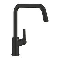GROHE Küchenarmatur Start Mattschwarz - Material: Metall - Montage: Einlochmontage - Anschlussmass: 3/8 - Ausziehbare Brause: Nein - Anzahl Strahlarten: 1 - Farbe: Schwarz
