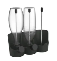 Wenko Abtropfgestell Filia Schwarz - Tiefe: 12.5 cm - Breite: 29 cm - Detailfarbe: Schwarz - Geschirrhalterung: Flaschenhalter - Höhe: 27 cm - Produkttyp: Abtropfgestell