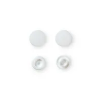 Prym Non-sew press fasteners, Colour Snaps, round, 12.4mm, white