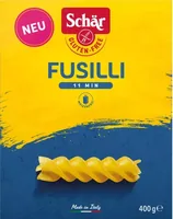 Dr.Schär Teigwaren Fusilli glutenfrei 400 g - Produkttyp: Fusilli - Nährwertangabe pro: 100 g - Energiegehalt (in kj): 1513 KJ - Energiegehalt (in kcal): 357 Kcal - Fett: 1.9 g - Gesättigte Fettsäuren: 0.4 g