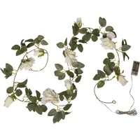 Star Trading Lichterkette Roza Weiss, 200 cm - Produkttyp: Lichterkette - Betriebsart: Batteriebetrieb - Set-Typ: Starterset - Fernbedienung: Nein - Smart Home: Nicht kompatibel - Lichtfarbe: Warmweiss (WW)