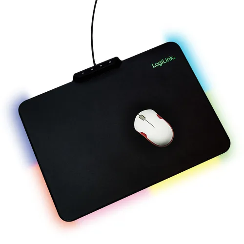 Logilink Gaming Mauspad mit RGB-LED Beleuchtung 7 LED-Farben