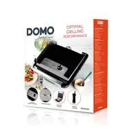 Domo Kontaktgrill DO9245G 2000 W - Produkttyp: Kontaktgrill - Höhenverstellbar: Nein - Detailfarbe: Schwarz - Leistung: 2000 W - Temperatur einstellbar: Nein - Anzahl unterschiedliche Grillplatten: 1