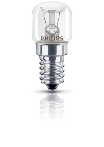 Philips Professional Lampe Backofen 15W E14 230-240 V T22 CL OV 1CT - Energieeffizienzklasse: G - Lampensockel: E14 - Protokoll: Ohne - Smart Home: Nicht kompatibel - Farbtemperatur Kelvin: 2700 K - Gesamtleistung: 15 W