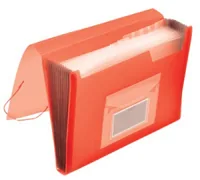 CONNECT Fächermappe A4 Rot - Typ: Fächermappe - Ausstattung: Fächer - Taben - Gummiband - Detailfarbe: Rot - Material: Polypropylen (PP)