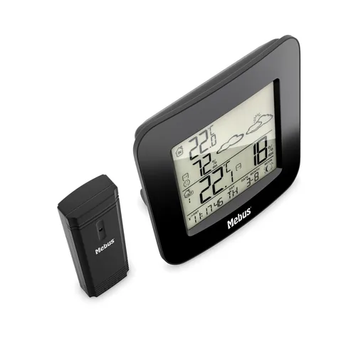 Mebus 40715 Funk-Wetterstation Black Battery