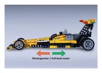 Jamara CaDA Drag Racing 1:24 Bricks gelb