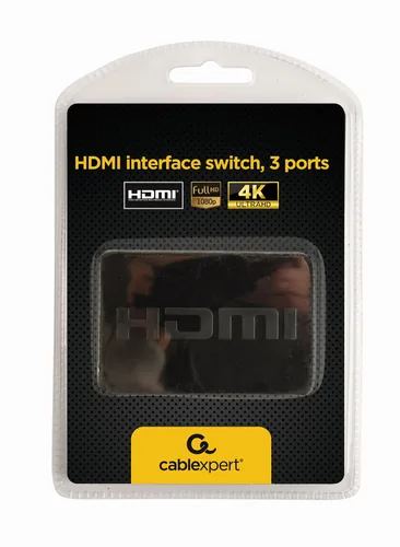 gembird HDMI Switch 3 Eingänge -> 1 Ausgang 4k Fernbed.