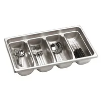 Paderno Besteckkasten GN1/1 Anthrazit - Detailfarbe: Anthrazit - Ausziehbar: Nein - Material: Polyethylen (PE)