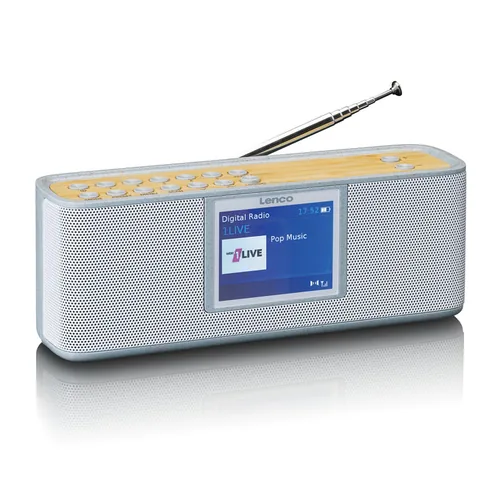 Lenco LEN PDR-046 Personal Analog & digital Brown, White
