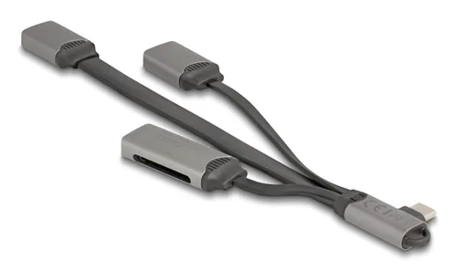DELOCK 2 Port USB Hub inklusive SD und Micro SD Card Reader