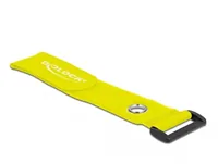 Delock Klettkabelbinder Gelb 280 mm x 38 mm 3 Stück - Breite: 38 mm - Länge: 280 mm - Produkttyp: Klettkabelbinder - Ausstattung Kabelmanagement: Wiederverwendbar - Haftend - Verpackungseinheit: 3 Stück - Material: Klett