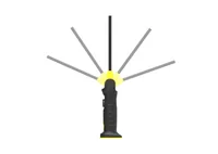 Nordride Handleuchte Line Light 1000 Lumen, IP65, mit Magnet - Leuchten Kategorie: Handleuchte - Anwendungsbereich: Inspektion - Outdoor - Werkstatt - Indoor - Bau - Leuchtmittel mitgeliefert: Ja - Zusätzliche Ausstattung: Haken - Magnet - Ladeanzeige - D