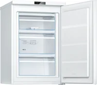 Bosch Gefrierschrank GTV15NWEB Rechts/Wechselbar - Energieeffizienzklasse EnEV 2020: E - Bauart: Freistehend - Einbaunormen: Keine - Tiefe: 58 cm - Einbaumodell: Nein - Gefrierfach Klassifizierung: 4 Sterne