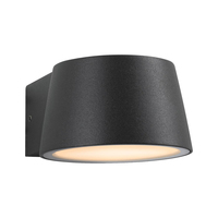 Paulmann Wandleuchte Capea 230 V Anthrazit - Dimmbar: nicht dimmbar - Lichtfarbe: Warmweiss (WW) - Zusätzliche Ausstattung: Keine - Farbtemperatur Kelvin: 2200 K - Leuchtenfarbe: Anthrazit - Lichtausbeute: 96.7 lm/W