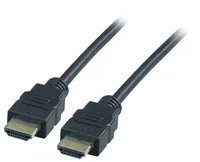 EFB HighSpeed HDMI Kabel,Ethernet 4K30Hz A-A St-St,0.5m,schw