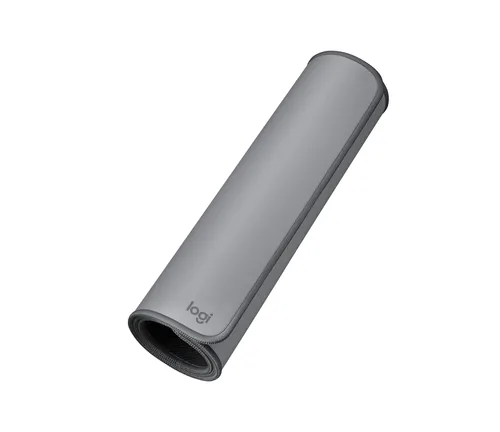 Logitech Mausmatte Desk Studio Series Grau - Tiefe: 300 mm - Breite: 700 mm - Detailfarbe: Grau - Form: Eckig - Höhe: 2 mm - Handgelenkauflage: Nein