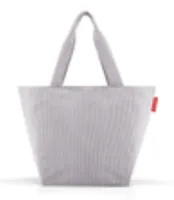 Reisenthel Tasche Shopper M Cord Grey - Breite: 51 cm - Detailfarbe: Silber - Material: Polyester - Höhe: 30.5 cm - Länge: 26 cm