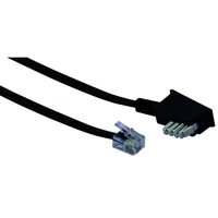 Schwaiger TAE Kabel TAE-N -> RJ11 6P4C 6m schwarz