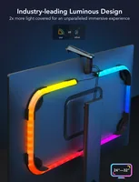 Govee Pro Gaming-Licht DreamView G1, RGBIC, WiFi - Lampensockel: LED fest verbaut - Farbtemperatur Kelvin: Keine Angabe - Aussenanwendung: Nein - Gesamtleistung: 36 W - Leuchten Kategorie: Starterset - Lichtfarbe: RGBIC - farbig (IC-Chip)