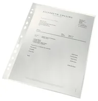 Leitz Zeigetasche Recycle A4 100 Stück, Transparent - Typ: Zeigetasche - Ausstattung: Keine - Detailfarbe: Transparent - Material: Recycling-Kunststoff