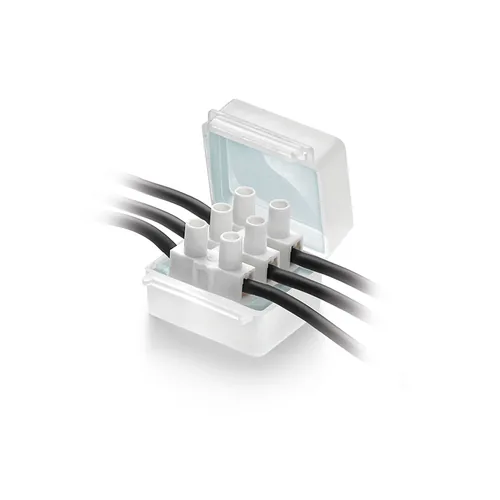 STEFFEN Gel Box Pascal IPx8, max. 3 x 4 mm2/5 x 2.5 mm2 - Breite: 27 mm - Länge: 36 mm - Tiefe: 26 mm - Schutzklasse: IPX8 - Montage: Aufputz - E-Nr.: 0
