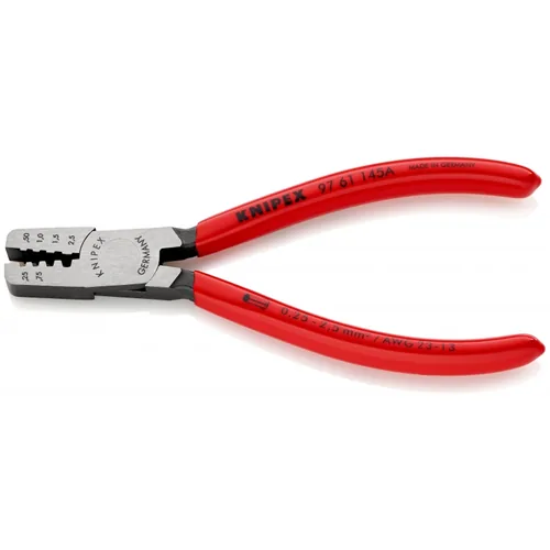 Knipex Crimpzange 145 mm für Aderendhülsen - Typ: Crimpzange - Länge: 145 mm
