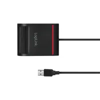 Logilink USB 2.0-Kartenleser, für Smart-ID, schwarz