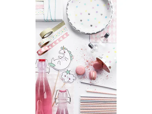 Partydeco Einwegteller Einhorn/Sterne 6 Stück - Produkttyp: Einwegteller - Materialtyp: Papier - Material: Papier - Detailfarbe: Mehrfarbig - Verpackungseinheit: 6 Stück