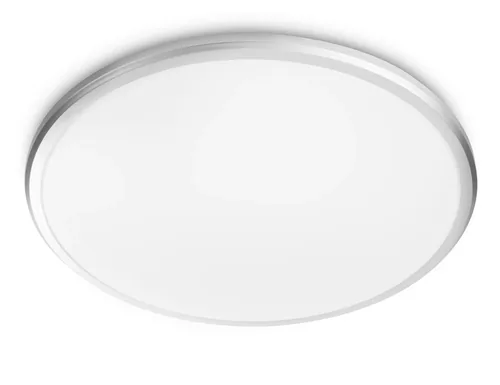 Philips Deckenleuchte Spray, 17W, 2700K, IP44, Weiss - Leuchten Kategorie: Deckenleuchte - Betriebsart: Netzbetrieb - Lampensockel: LED fest verbaut - Farbtemperatur Kelvin: 2700 K - Dimmbar: nicht dimmbar - Farbwiedergabeindex CRI: 80