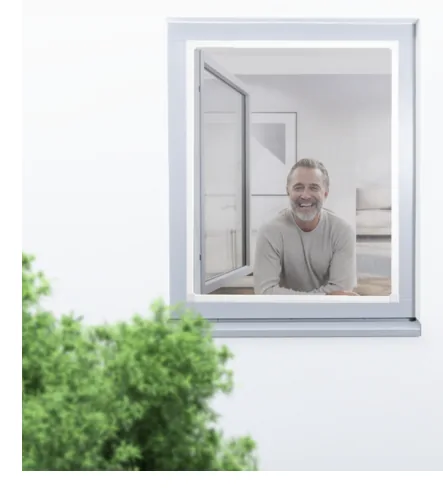 Windhager Teleskopfenster Stretch 80 x 90 cm, Weiss - Produkttyp: Fliegengitter Fenster - Breite: 61 cm - UV Schutz: Nein - Für Schädling: Fluginsekten - Länge: 4.4 cm