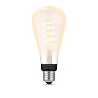 Philips Hue White Ambiance E27 Einzelpack Giant Edison Filament 550 lm - Energieeffizienzklasse: G - Lampensockel: E27 - Protokoll: Bluetooth - ZigBee - Smart Home: Kompatibel - Farbtemperatur Kelvin: 4000 K - Gesamtleistung: 7 W