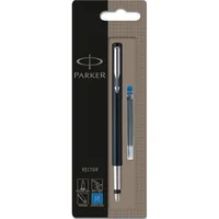 PARKER Füller VECTOR Schwarz M Blau Blister