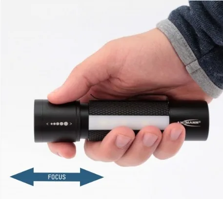 Ansmann 1600-0137 flashlight Black, White Hand flashlight LED