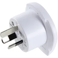 SKROSS Reiseadapter Country World – AUS - Anzahl Pole: 3-polig (geerdet) - USB Ladeanschluss: 0 - Adapter Dose: China - Australien - Adapter Stecker: Europa - Italien - Schweiz - Vereinigtes Königreich - Vereinigte Staaten - Japan