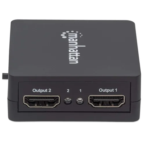 MANHATTAN 1080p 2-Port HDMI-Splitter Strom über USB schwarz