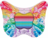 FABER-CASTELL Farbstifte Geschenkset 201971 Sparkle Schmetterling 20 Stk.