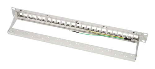 Logilink Keystone Panel 1HE, 24 Port, geschirmt, grau