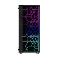 Gembird Fornax 2500 ARGB Gaming ATX computer case, Midi Tower, backlight, Black