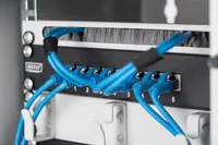 DIGITUS Kabelbürstenleiste 0,5HE 10"" 254mm grau