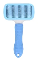 Quick Aid Selbstreinigende Haustierbürste Blau - Produkttyp: Kamm / Bürste - Tierart: Katze - Hund