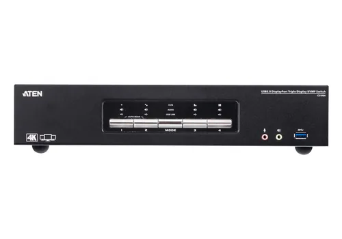 ATEN KVM Switch 4P USB3.0 4K DP Triple View KVMP S