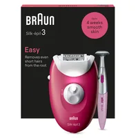 Braun Epilierer Silk-épil 3 3-202 - Stromversorgung: Netzbetrieb - Körperbereich: Beine - Körper - Epilieraufsätze: Bikinikamm - Wet & Dry: Ja