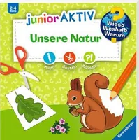 Ravensburger Kinder-Sachbuch WWW junior AKTIV: Unsere Natur - Sprache: Deutsch - Altersempfehlung ab: 2 Jahren - Einband: Block - Anzahl Seiten: 48 - Thema: Wieso? Weshalb? Warum? - Altersgruppe: Kleinkinder