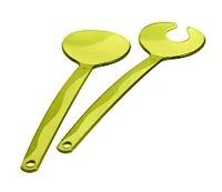 Rotho Salatbesteck Onda Hellgrün - Produkttyp: Salatbesteck  - Material: Styrol-Acrylnitril-Copolymer (SAN) - Detailfarbe: Hellgrün - Länge: 30.5 cm