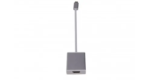 LMP Konverter USB-C - HDMI Silber - Kabeltyp: Konverter - Videoanschluss Seite A: USB Type-C - Videoanschluss Seite B: HDMI