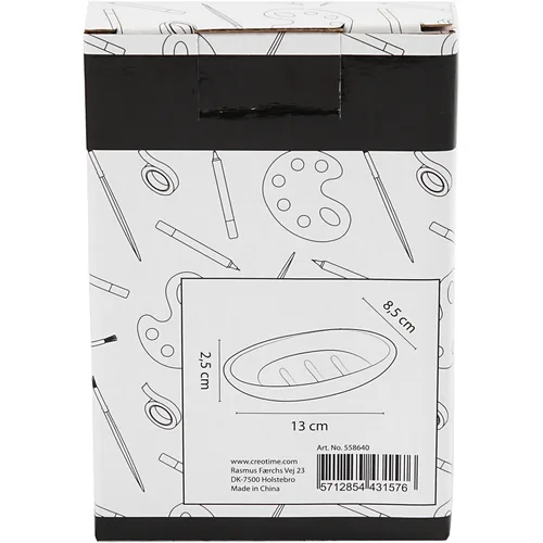 Creativ Company Seifenschale 9.5 x 3 x 15 cm, 1 Stück - Verpackungseinheit: 1 Stück - Material: Glas - Detailfarbe: Transparent
