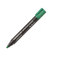 Staedtler Permanent-Marker Lumocolor 350 Grün, permanent - Strichstärke: 2 - 5 mm - Verpackungseinheit: 1 Stück - Oberfläche: CD/DVD - Karton - Stein - Glas - Papier - Set: Nein - Detailfarbe: Grün - Eigenschaft-Stift: Permanent