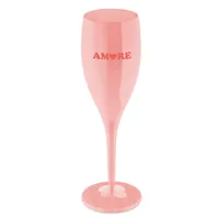 Koziol Sektglas Amore 100 ml, 1 Stück, Rosa - Material: Kunststoff - Glas Typ: Sektglas - Höhe: 19.1 cm - Volumen: 100 ml - Detailfarbe: Rosa